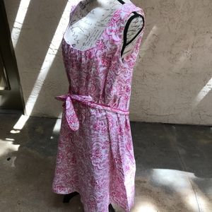 TORRID Sun Dress Pink White Floral Print Size 24